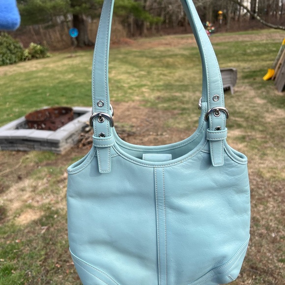 Coach Purse - Light turquoise/blue - Picture 7 of 8